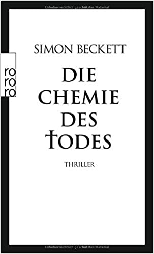 Buchcover von Thriller Buch Chemie des Todes von Simon Beckett
